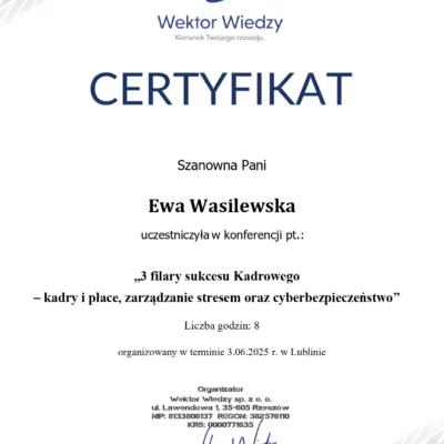 certyfikat